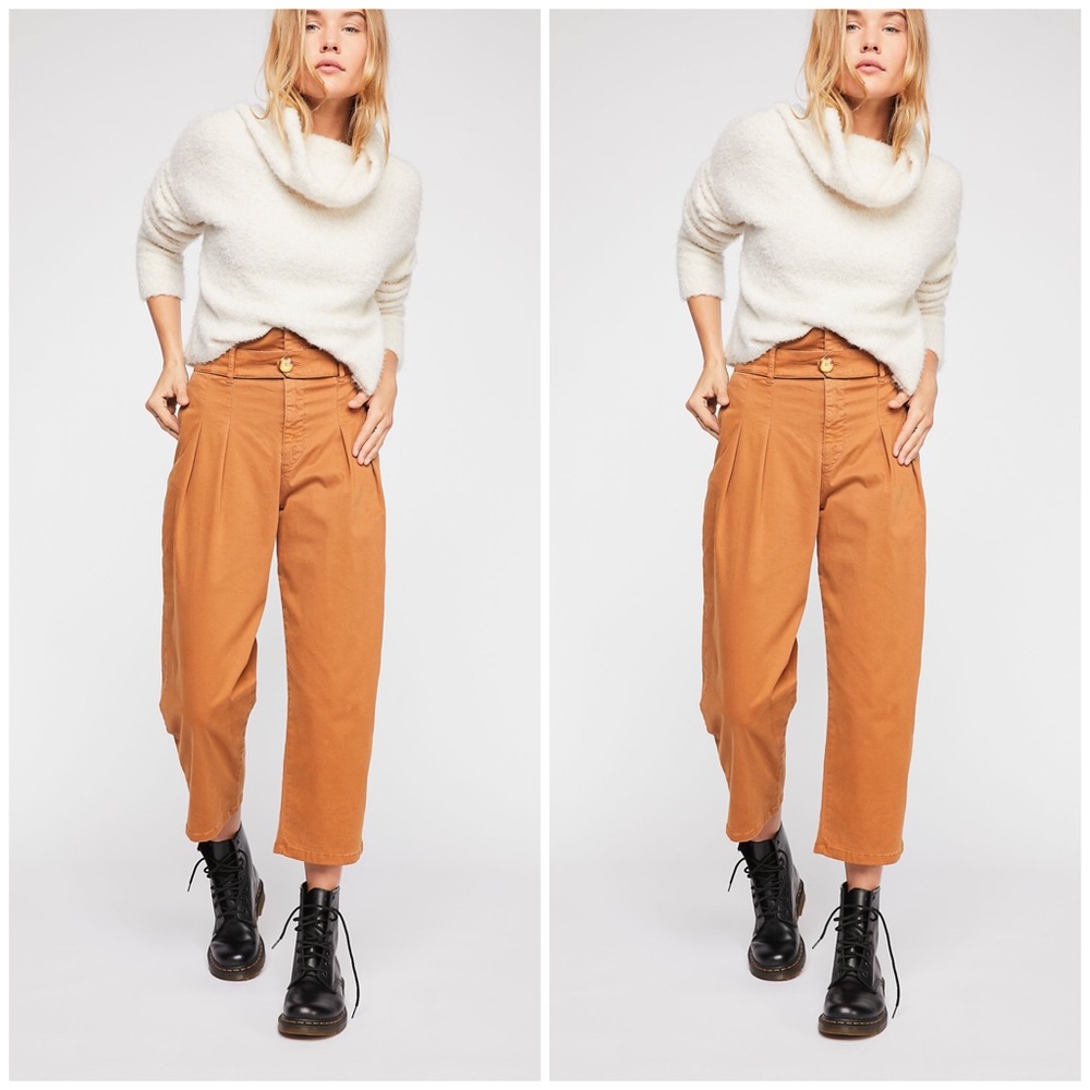 Free People Flow Away Cropped Pants